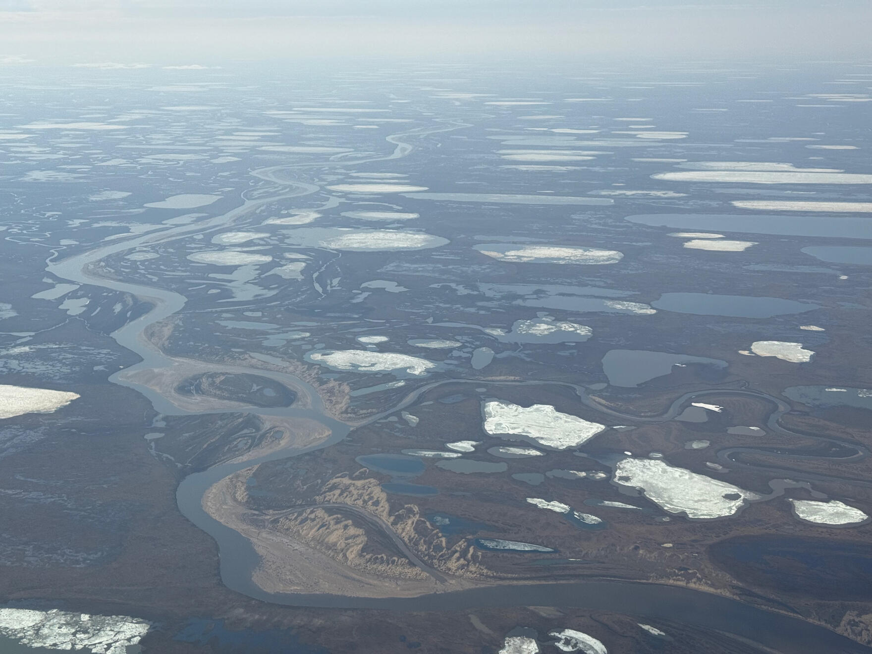 Above northern Alaska, US. Shot on iPhone 16 Pro.