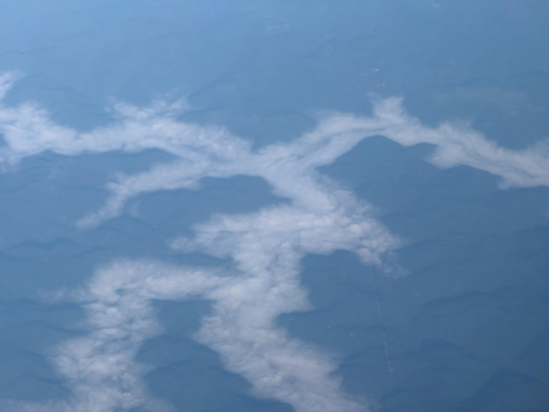 Somewhere over the Appalachians, US. Shot on iPhone 16 Pro.