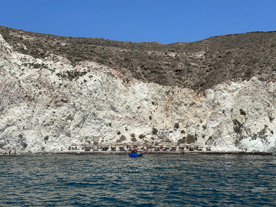 Near the island of Santorini, Greece. Shot on iPhone 14 Pro.